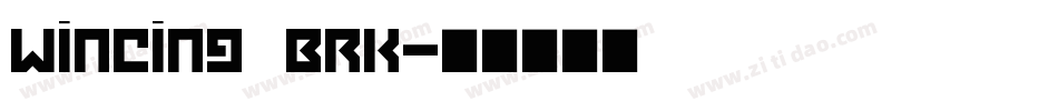 Wincing BRK字体转换
